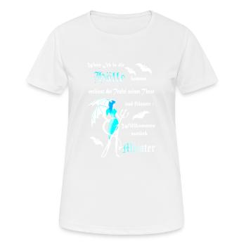 Hölle Teufel Satan Dämon gefallener Engel. - Frauen T-Shirt atmungsaktiv - Weiß - Vorne - AI Model Female 172 dark (172cm)