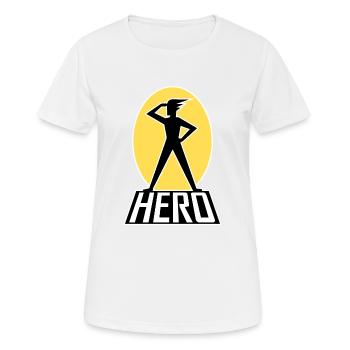 HERO - T-shirt respirant Femme - blanc - Devant - AI Model Female 172 dark (172cm)