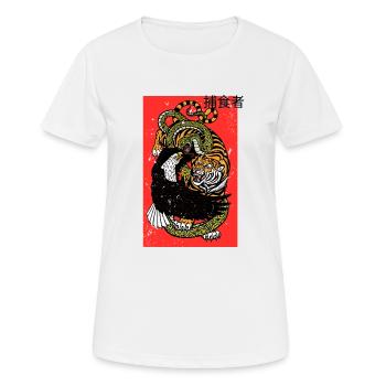 Tiger Snake Eagle - Frauen T-Shirt atmungsaktiv - Weiß - Vorne - AI Model Female 172 dark (172cm)