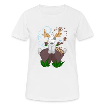 zen and totem - Women's Breathable T-Shirt - white - Front - AI Model Female 172 dark (172cm)