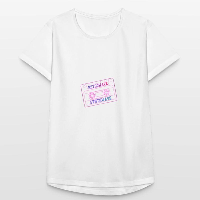 Cassetta RetroWave SynthWave Maglietta da donna traspirante