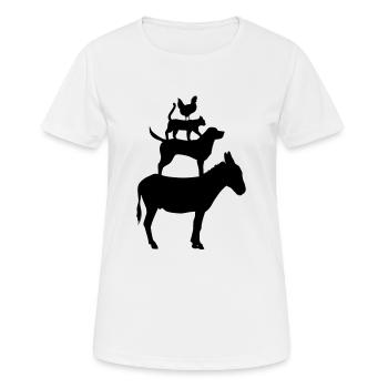 The4city musicians - Women's Breathable T-Shirt - white - Front - AI Model Female 172 dark (172cm)