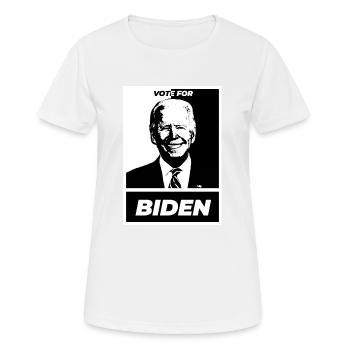 Vote for biden simple white - Frauen T-Shirt atmungsaktiv - Weiß - Vorne - AI Model Female 172 dark (172cm)