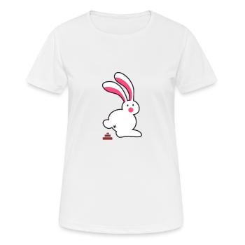 Rabbit - Women's Breathable T-Shirt - white - Front - AI Model Female 172 dark (172cm)