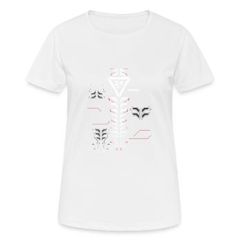 Cyber modern 4 - Frauen T-Shirt atmungsaktiv - Weiß - Vorne - AI Model Female 172 dark (172cm)