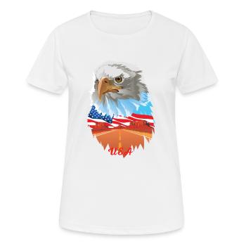Kraft 2 - Frauen T-Shirt atmungsaktiv - Weiß - Vorne - AI Model Female 172 dark (172cm)