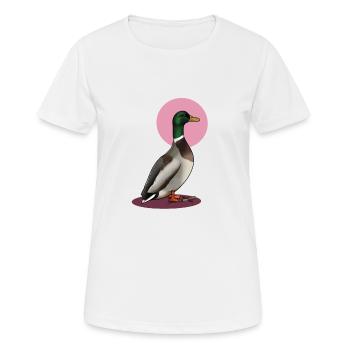 Canard dangereux - T-shirt respirant Femme - blanc - Devant - AI Model Female 172 dark (172cm)
