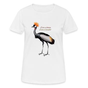 Beautiful bird - T-shirt respirant Femme - blanc - Devant - AI Model Female 172 dark (172cm)