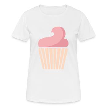 cupcake - T-shirt respirant Femme - blanc - Devant - AI Model Female 172 dark (172cm)