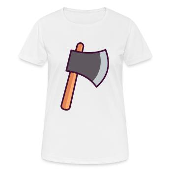 Axt - Frauen T-Shirt atmungsaktiv - Weiß - Vorne - AI Model Female 172 dark (172cm)