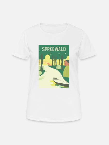 Spreewald Vintage - Frauen T-Shirt atmungsaktiv - Weiß