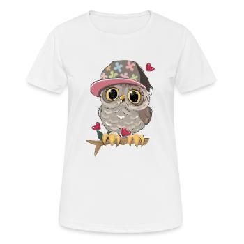 Oiseau mignon - T-shirt respirant Femme - blanc - Devant - AI Model Female 172 dark (172cm)