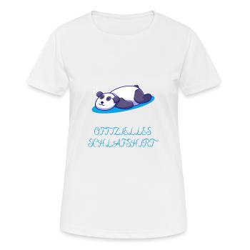 OFFIZELLES SCHLAFSHIRT - Frauen T-Shirt atmungsaktiv - Weiß - Vorne - AI Model Female 172 dark (172cm)