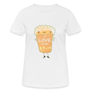 Ich liebe es, verschwommen zu sein. - Frauen T-Shirt atmungsaktiv - Weiß - Vorne - AI Model Female 172 dark (172cm)