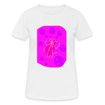 ROSA POWER - Frauen T-Shirt atmungsaktiv - Weiß - Vorne - AI Model Female 172 dark (172cm)