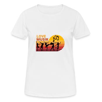 Musik liebe Motiv für Tänzer und Kreative - Frauen T-Shirt atmungsaktiv - Weiß - Vorne - AI Model Female 172 dark (172cm)