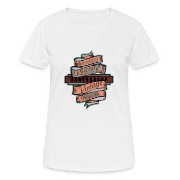 Harmonica vintage pour harmoniciste - T-shirt respirant Femme - blanc - Devant - AI Model Female 172 dark (172cm)