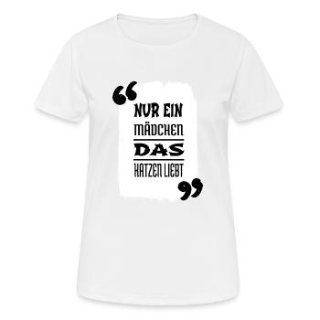 geburtstagsgeschenk humor streunerkatze cool - Frauen T-Shirt atmungsaktiv - Weiß - Vorne - AI Model Female 172 dark (172cm)