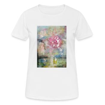 La vie en rose version 2 - Frauen T-Shirt atmungsaktiv - Weiß - Vorne - AI Model Female 172 dark (172cm)