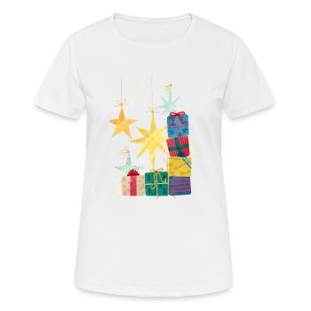 Cadeau - T-shirt respirant Femme - blanc - Devant - AI Model Female 172 dark (172cm)