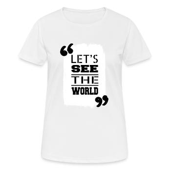 birthday present idea present idea quote - Women's Breathable T-Shirt - white - Front - AI Model Female 172 dark (172cm)