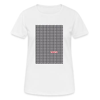 blabla ilove you - bla bla i love u - Frauen T-Shirt atmungsaktiv - Weiß - Vorne - AI Model Female 172 dark (172cm)
