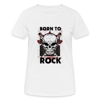 Rock Music - Born To Rock - Women's Breathable T-Shirt - white - Front - AI Model Female 172 dark (172cm)