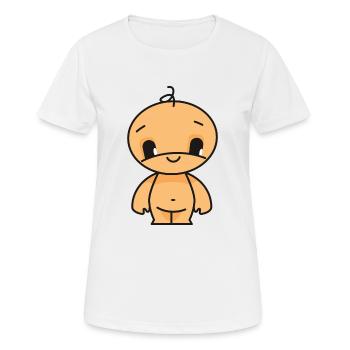 bébé - T-shirt respirant Femme - blanc - Devant - AI Model Female 172 dark (172cm)