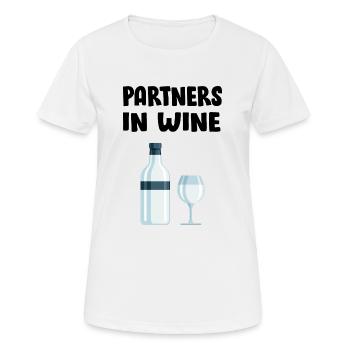 Bier Wein Whiskey Schnaps Alkohol - Frauen T-Shirt atmungsaktiv - Weiß - Vorne - AI Model Female 172 dark (172cm)