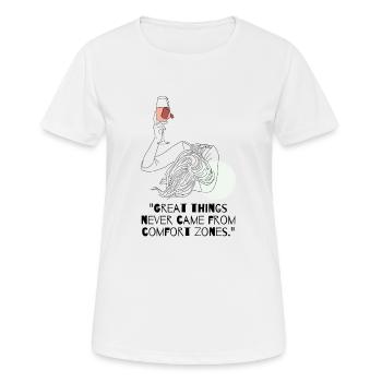 Inspiring Woman - Women's Breathable T-Shirt - white - Front - AI Model Female 172 dark (172cm)