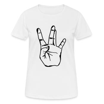 Côte Ouest - T-shirt respirant Femme - blanc - Devant - AI Model Female 172 dark (172cm)