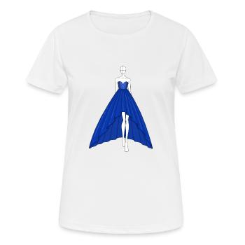 B9965E57 CD2C 40DB 8995 DBBD701E7E0A - Frauen T-Shirt atmungsaktiv - Weiß - Vorne - AI Model Female 172 dark (172cm)
