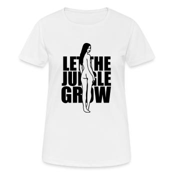 Let the Jungle Grow - Frauen T-Shirt atmungsaktiv - Weiß - Vorne - AI Model Female 172 dark (172cm)