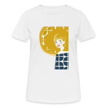 Sun in your hair - Women's Breathable T-Shirt - white - Front - AI Model Female 172 dark (172cm)