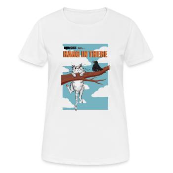 Hang in there 08 - Frauen T-Shirt atmungsaktiv - Weiß - Vorne - AI Model Female 172 dark (172cm)