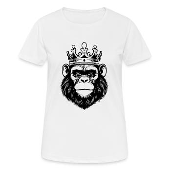 Monkey Monkey Monkey Face Jungle - Women's Breathable T-Shirt - white - Front - AI Model Female 172 dark (172cm)