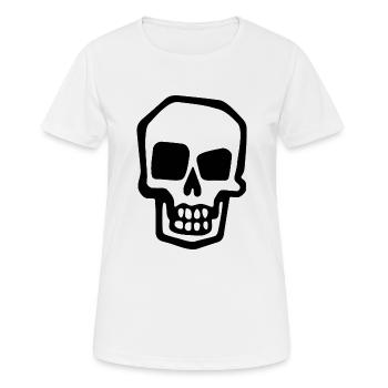 Skeleton Costume Bones Halloween Horror - Women's Breathable T-Shirt - white - Front - AI Model Female 172 dark (172cm)