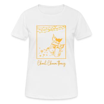 Kambodscha Khmer Neujahr Choul Chnam I Geschenk - Frauen T-Shirt atmungsaktiv - Weiß - Vorne - AI Model Female 172 dark (172cm)