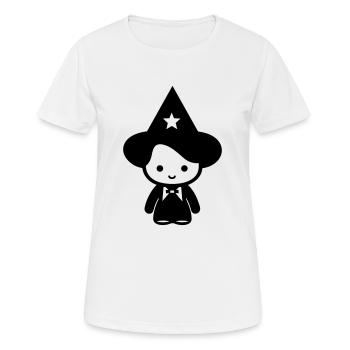 Zauberer - Frauen T-Shirt atmungsaktiv - Weiß - Vorne - AI Model Female 172 dark (172cm)