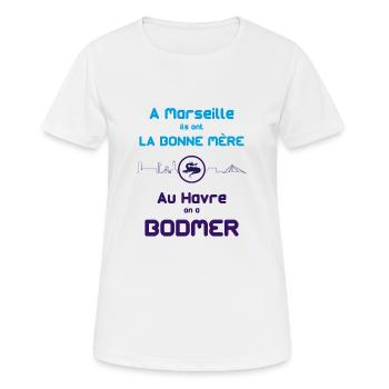 Bodmer - T-shirt respirant Femme - blanc - Devant - AI Model Female 172 dark (172cm)