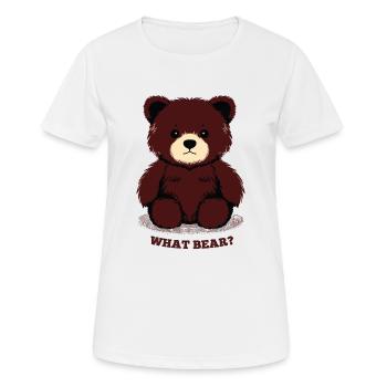 What Bear? - Women's Breathable T-Shirt - white - Front - AI Model Female 172 dark (172cm)
