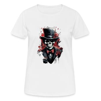 Chef orchestre - T-shirt respirant Femme - blanc - Devant - AI Model Female 172 dark (172cm)