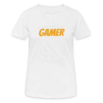 Anatomy of a Gamer - Women's Breathable T-Shirt - white - Front - AI Model Female 172 dark (172cm)