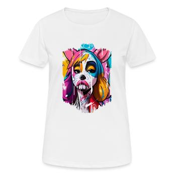 Graffiti Street Art Spray Colors Cool Artist Retro - Women's Breathable T-Shirt - white - Front - AI Model Female 172 dark (172cm)