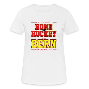 Bern - Frauen T-Shirt atmungsaktiv - Weiß - Vorne - AI Model Female 172 dark (172cm)