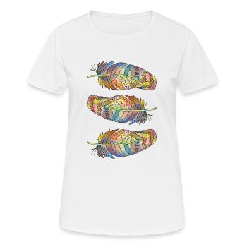 Stylo - T-shirt respirant Femme - blanc - Devant - AI Model Female 172 dark (172cm)