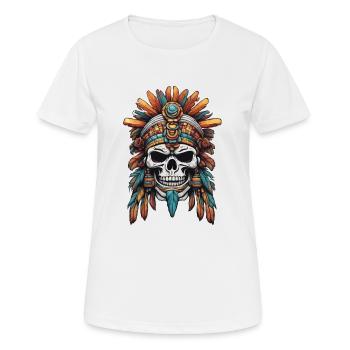 Maya / Haute Culture / Pérou / Calendrier Maya / Motif - T-shirt respirant Femme - blanc - Devant - AI Model Female 172 dark (172cm)