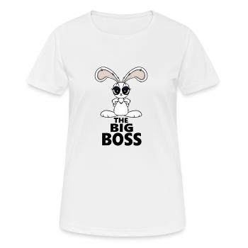 Kleiner - Frauen T-Shirt atmungsaktiv - Weiß - Vorne - AI Model Female 172 dark (172cm)