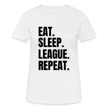 Basket-ball - T-shirt respirant Femme - blanc - Devant - AI Model Female 172 dark (172cm)