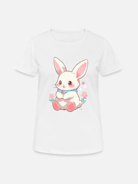 Lapin Pâques Sweet - T-shirt respirant Femme - blanc